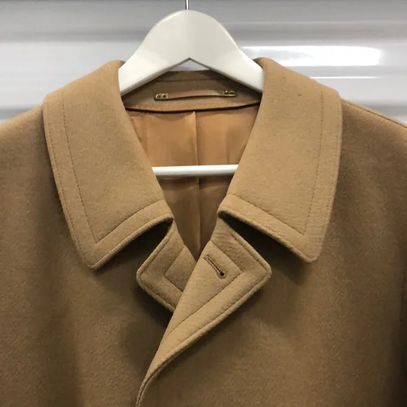 Classic Tan Men's Overcoat - Picture 2 of 8